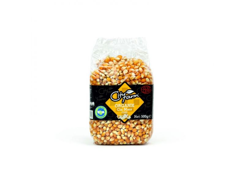 CİTYFARM ORGANİK CİN MISIR PATLATMALIK 500 GR