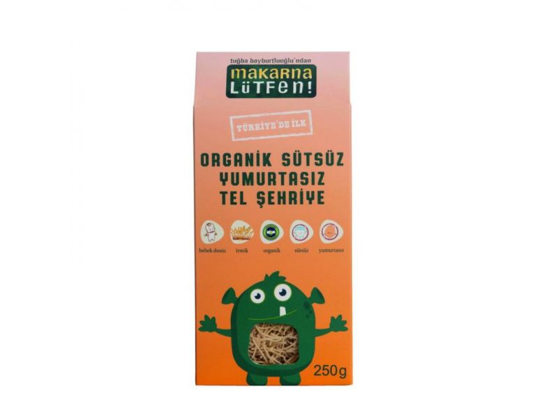 Organik Sütsüz Yumurtasız Tel Şehriye