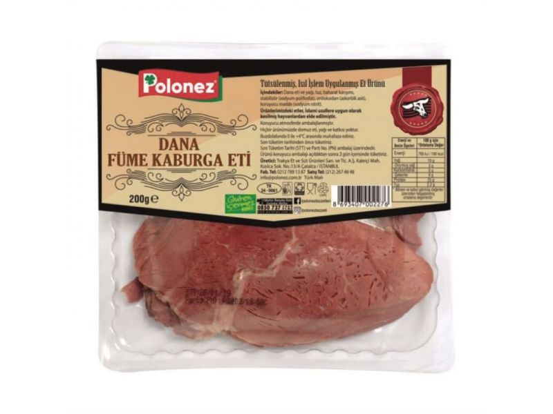 Polonez Dana Füme Kaburga Eti - 200 gr