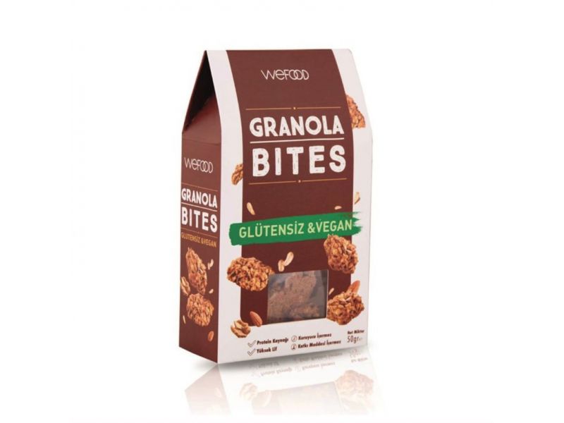 Wefood Glütensiz & Vegan Granola Bites 50 gr