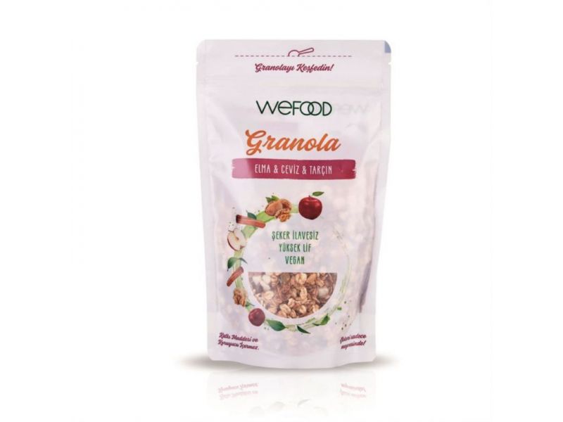 Wefood Granola Elma & Ceviz & Tarçın 250 gr