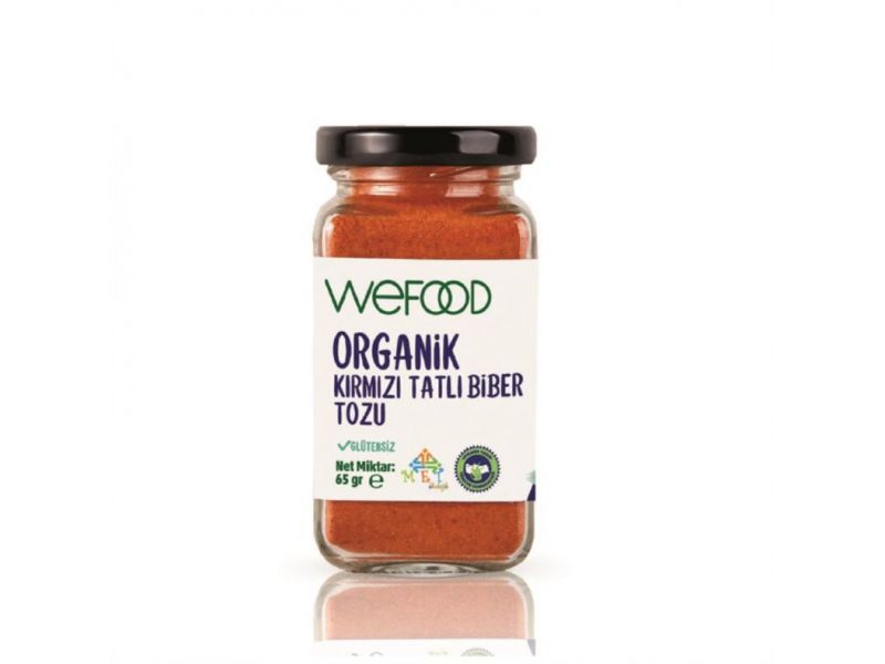 Wefood Organik Kırmızı Tatlı Biber Tozu 65 gr