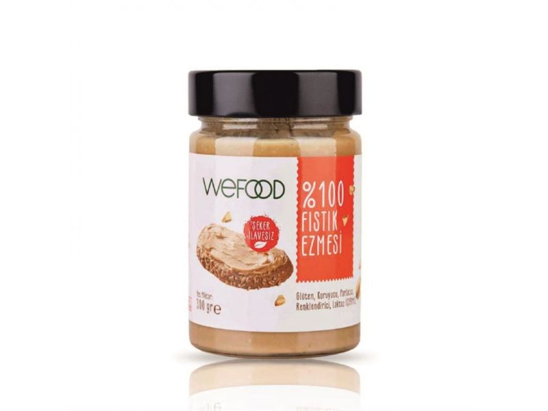 Wefood Şekersiz Sade %100 Fıstık Ezmesi 300 gr