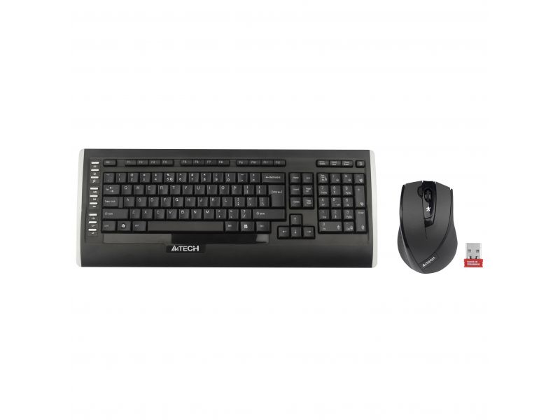 A4 TECH 9300F Q MULTIMEDYA KABLOSUZ 2.4GHz SİYAH KLAVYE+MOUSE
