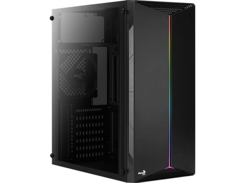 AEROCOOL AE-SPLT-500 500W 1x12CM FAN MIDI TOWER PENCERELİ 1xUSB 3.0 / 2xUSB 2.0 1xAUDIO SİYAH KASA