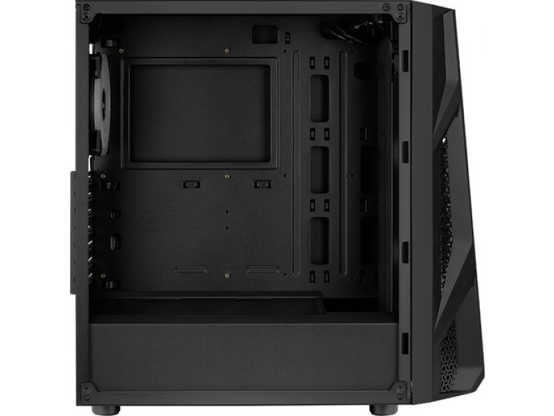 AEROCOOL NİGHTHAWK DUO PSU YOK 2x20CM+1x12CM ARGB FAN ATX 2xUSB3.0 SİYAH GAMING KASA AE-NGHTHWKD