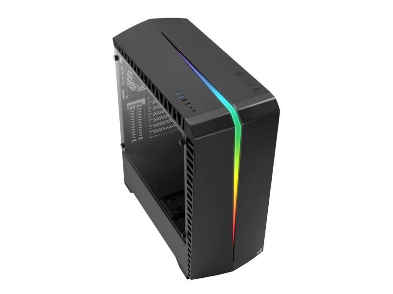 AEROCOOL SCAR PSU YOK 1x12CM FAN SİYAH RGB KASA AE-SCAR