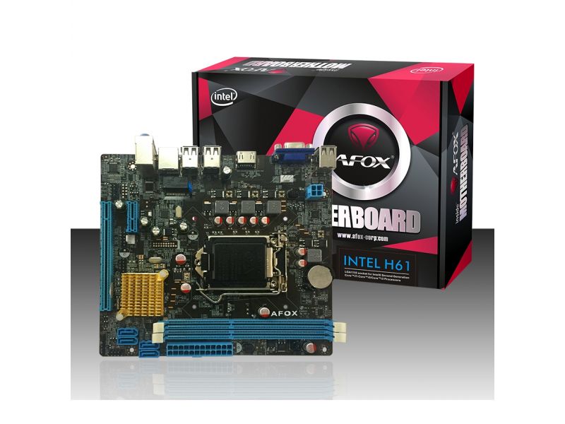 AFOX IH61-MA4 H61 DDR3 VGA USB 2.0 16X 1xPCI-E 1155 PIN ANAKART
