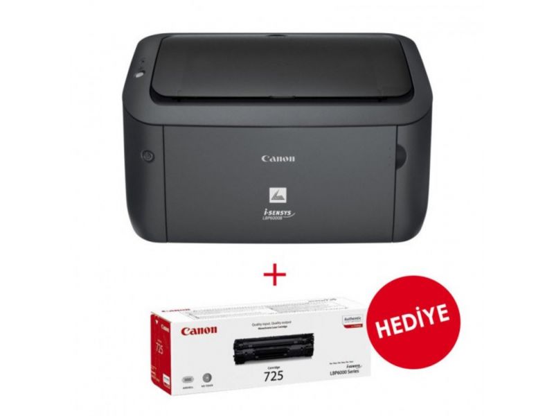 CANON i-SENSYS LBP6030BK MONO LAZER USB A4 SİYAH YAZICI TONER HEDİYELİ