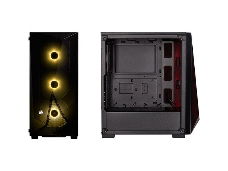 CORSAIR SPEC DELTA 550W 80+ 3x12CM RGB FAN TEMPERLİ CAM RGB GAMING KASA CC-9020131-EU