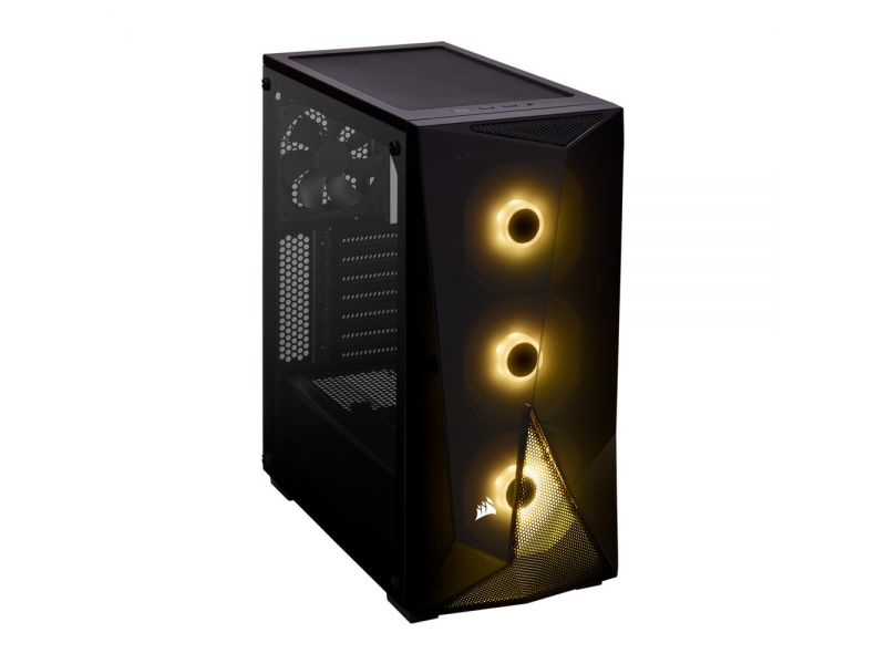CORSAIR SPEC DELTA 650W 80+ 3x12CM RGB FAN TEMPERLİ CAM SİYAH RGB GAMING KASA CC-9020132-EU