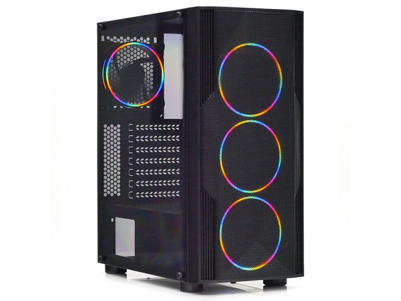DARK DİAMOND PRO MESH 500W 4x12CM ARGB FAN MIDI TOWER MESHED PANELGAMING KASA