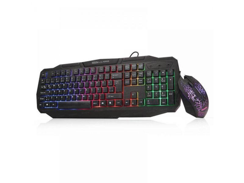 DARK DK-AC-GKM1000 TÜRKÇE USB STANDART SİYAH GAMER/IŞIKLI Q KLAVYE+MOUSE
