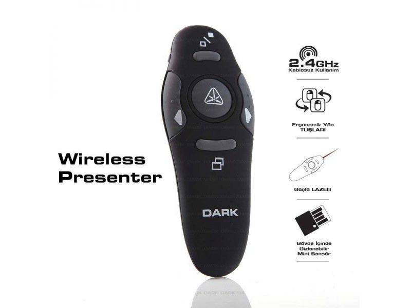 DARK DK-AC-WP03 2.4 GHz KABLOSUZ PRESENTER SİYAH