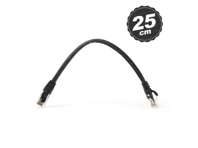 DARK DK-CB-NT6U25B 25CM UTP CAT6 PATCH KABLO SIYAH AWG24/7