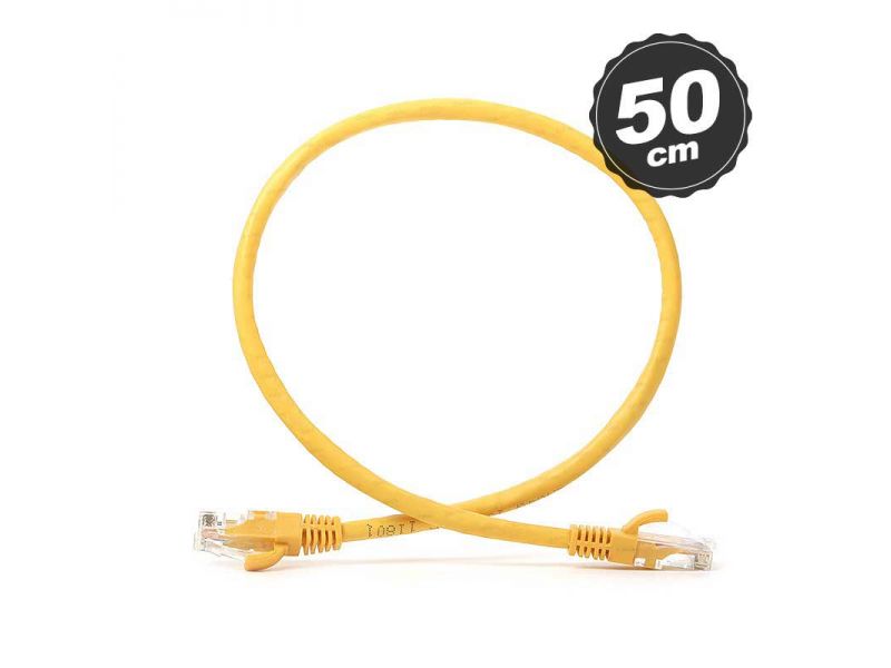 DARK DK-CB-NT6U50Y 50CM UTP CAT6 PATCH KABLO SARI AWG24/7