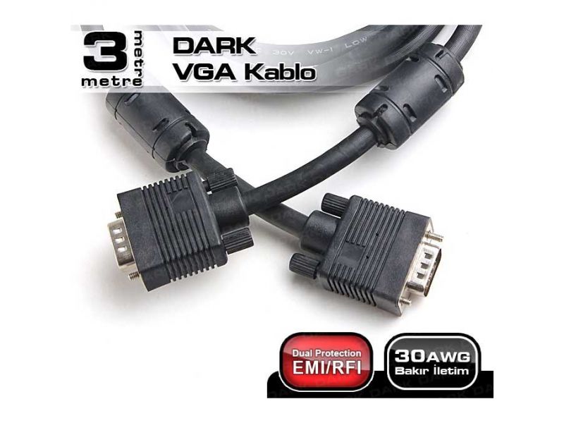 DARK DK-CB-VGAL300 3MT VGA KABLO