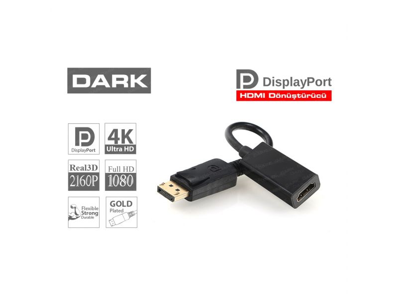 DARK DK-HD-ADPXHDMIV2 DISPLAY TO HDMI ÇEVİRİCİ ADAPTÖR