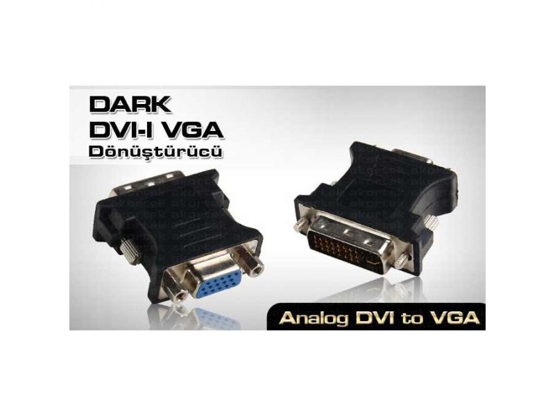 DARK DK-HD-ADVIXVGA DVI TO VGA 24+5 ÇEVİRİCİ ADAPTÖR