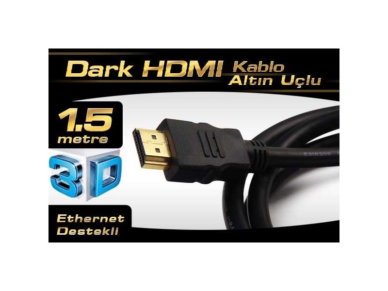 DARK DK-HD-CV14L150A90 HDMI KABLO AĞ DESTEKLİ 1.5 MT