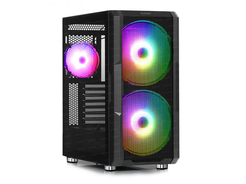 DARK MAXIMA V20 PSU YOK 2x20CM+1x12CM ARGB FAN ATX 2xUSB2.0/2xUSB3.0 1xTYPE-C SİYAH GAMING KASA DKCHMAXV20