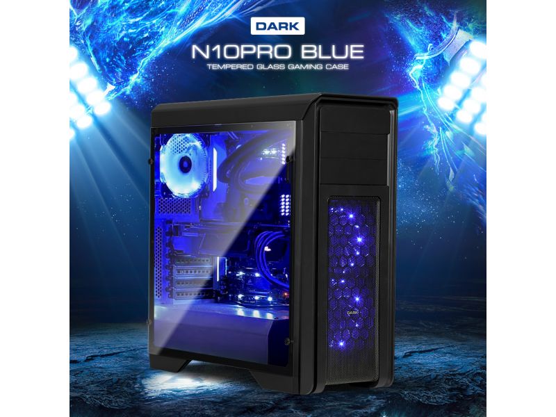 DARK N10 PRO 500W 80+ BR 3x12CM FAN BLUE SİYAH KASA DKCHN10PRO580BR
