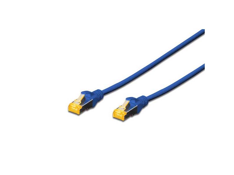 DIGITUS DK-1644-A-030/B 3 MT S/FTP CAT6A PATCH KABLO MAVİ Halogenfree, Cu, AWG 26/7