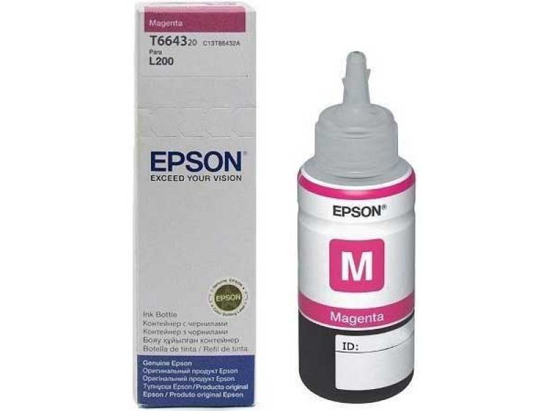 EPSON T6643 C13T66434A KIRMIZI  MÜREKKEP 70ML