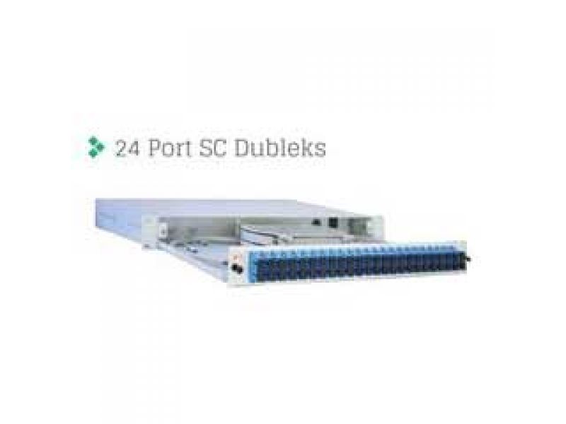 ERAT R1U19KZSCDX-24F 1U 19" 24 FIBERLI FULL SET SC DX RACK TİPİ SM PATCH PANEL