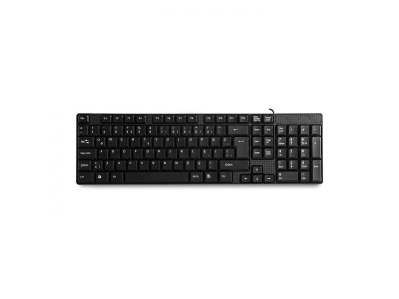 EVEREST KB-871U TÜRKÇE USB STANDART SİYAH Q KLAVYE