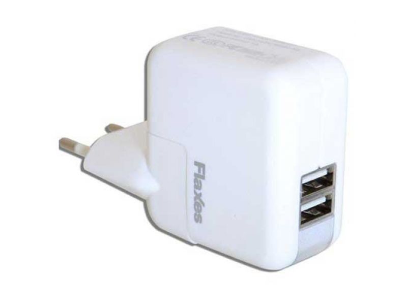 FLAXES FXA-700B 5V 2.1A 2 USB TABLET VE GSM UYUMLU ADAPTÖR