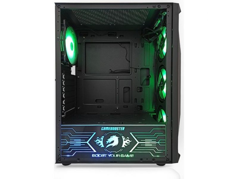 GAMEBOOSTER GB-G3309B 550W 80+ 4x12CM ARGB FAN ATX PENCERELİ USB3.0 SİYAH KASA