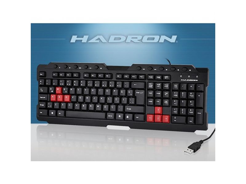 HADRON HR833 MULTIMEDYA SİYAH USB TR GAMING KLAVYE