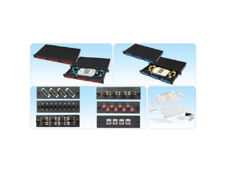 HCS PFO-10001-1U 1U 19" FİBER OPTİK SONLANDIRMA KUTUSU