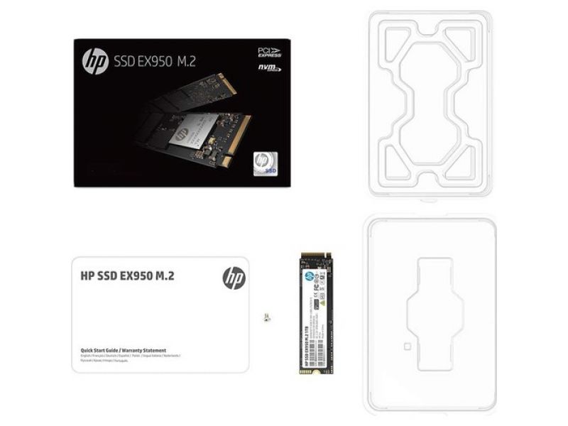 HP EX950 1TB 3500/2900MB/s NVMe PCIe M.2 SSD 5MS23AA