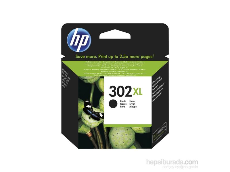 HP F6U68AE SIYAH KARTUS NO:302 XL
