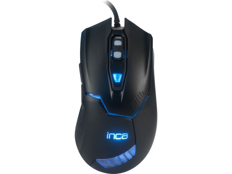INCA IMG-329 RUTHLESS USB 4800DPI SİYAH 6XBUTTONS RGB GAMING MOUSE