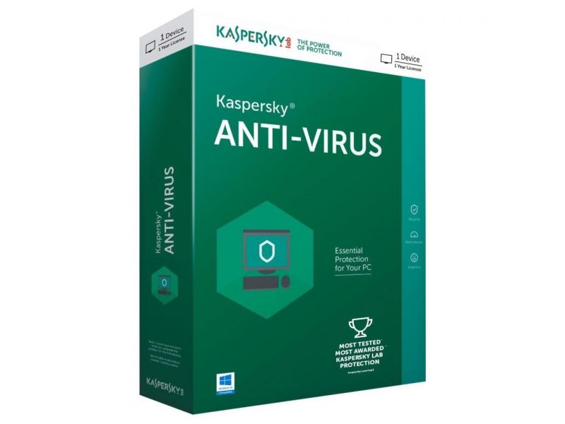 KASPERSKY ANTIVIRUS KUTU 2 KULLANICI 1 YIL 