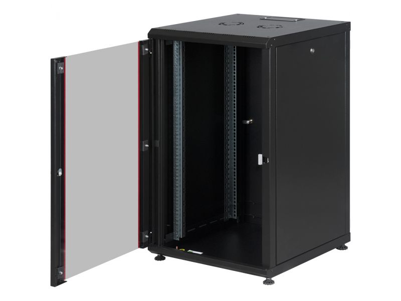 LANDE PROLINE300 LN-PR20U6060-BL-121 20U 19" 600X600 DİKİLİ TİP KABINET + TEKERLEK