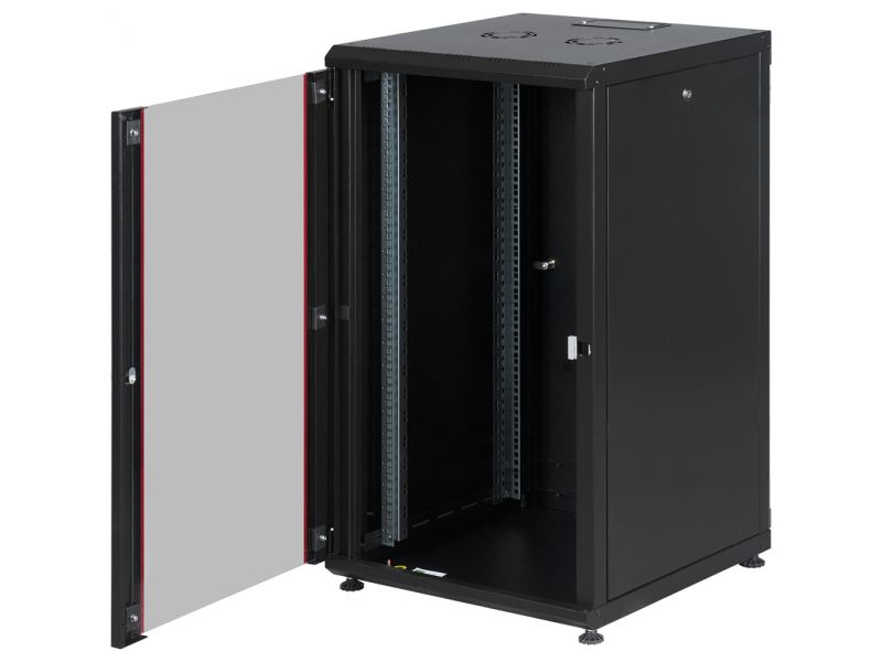 LANDE PROLINE300 LN-PR22U6060-BL-121 22U 19" 600X600 DİKİLİ TİP KABINET + TEKERLEK