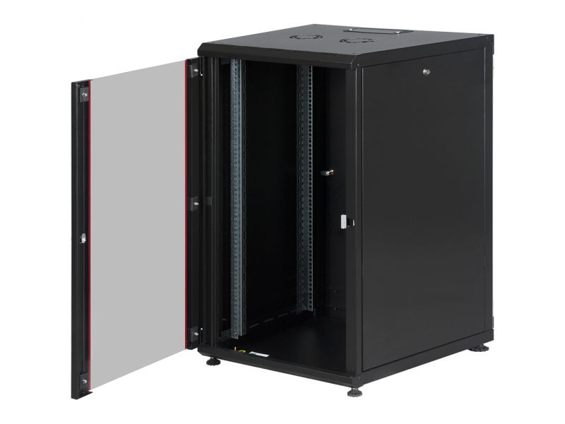 LANDE PROLINE300 LN-PR22U6080-BL-121 22U 19" 600x800 DİKİLİ TİP KABINET + TEKERLEK