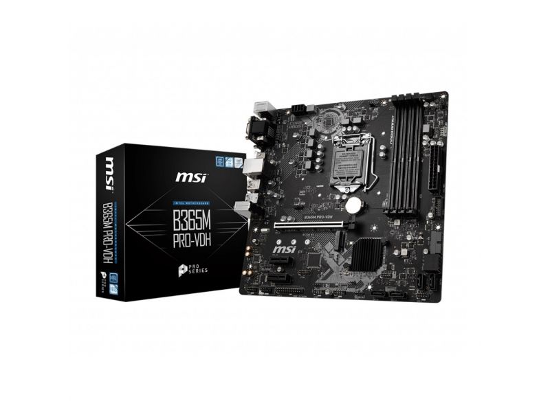 MSI B365M PRO-VDH B365M 4xDDR4 DVI/HDMI 1xM.2 1xGLAN USB3.1 1151v2 PIN ANAKART