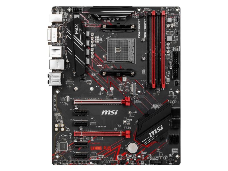 MSI B450 GAMING PLUS MAX B450 4xDDR4 DVI/HDMI 1xM.2 1xGLAN AM4 ANAKART