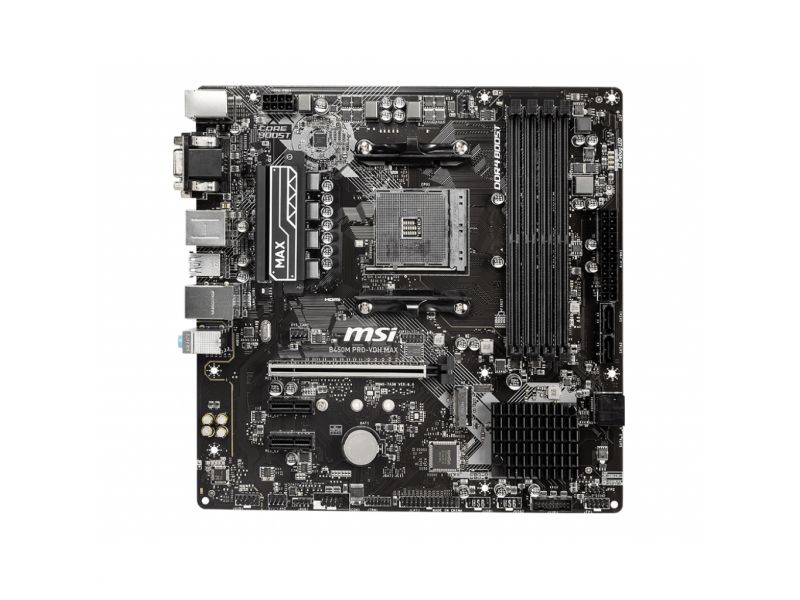 MSI B450M PRO-VDH MAX B450 4xDDR4 VGA/DVI/HDMI 1xM.2 1xGLAN AM4 ANAKART