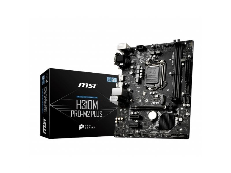 MSI H310M-PRO-M2 PLUS H310 2xDDR4 VGA/DVI/HDMI 1xM.2 1xGLAN USB 3.1 1151v2 PIN ANAKART
