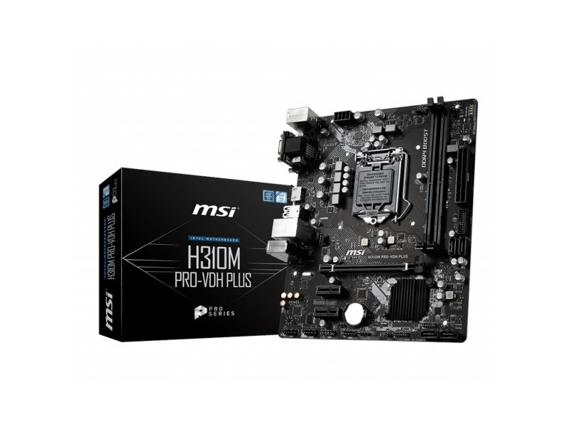 MSI H310M-PRO-VDH-PLUS H310 2xDDR4 VGA/DVI/HDMI 1xGLAN USB 3.1 16X 1151v2 PIN ANAKART