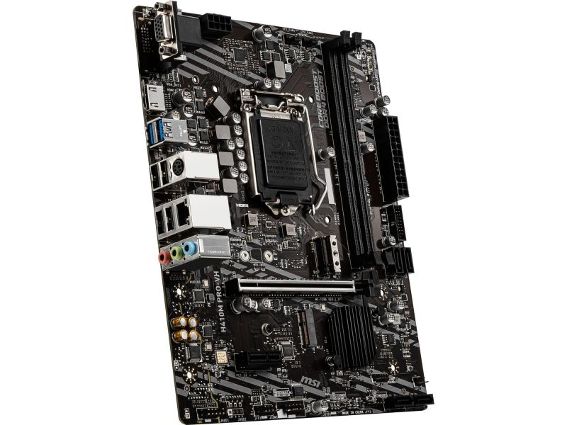MSI H410M PRO-VH 2xDDR4 VGA/HDMI 1xM.2 1xGLAN USB3.1 1200Pin ANAKART