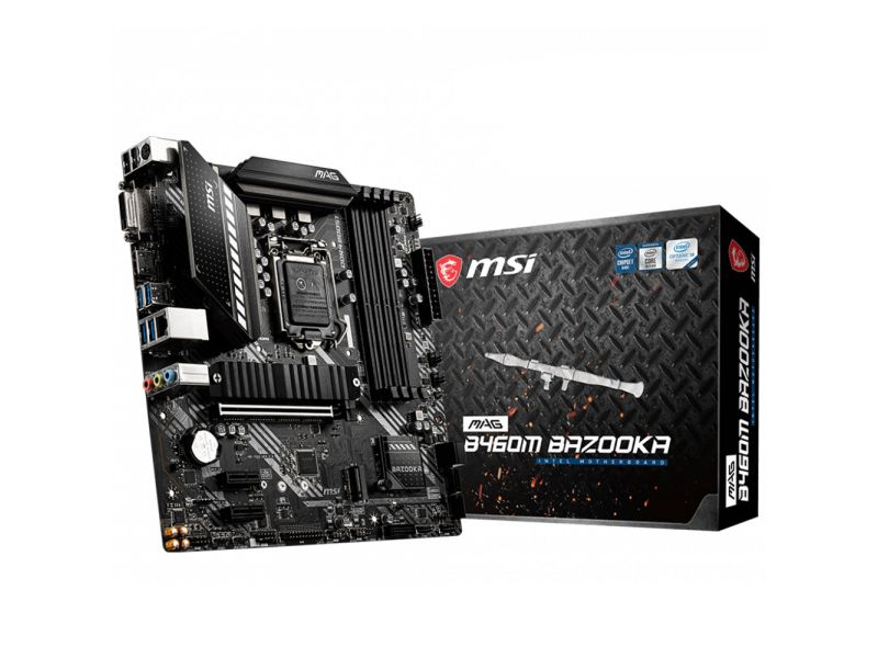 MSI MAG B460M BAZOOKA B460 4xDDR4 1xHDMI/1xDVI-D 1xGLAN 2x M.2 1200Pin ANAKART