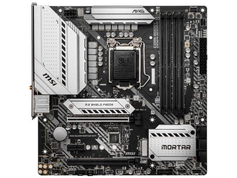 MSI MAG B460M MORTAR WIFI 4xDDR4 HDMI/DP 2xM.2 1xGLAN/WIFI/BT USB 3.2 1200 Pin ANAKART