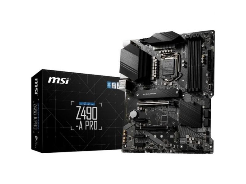 MSI MSI Z490-A PRO Z490 4xDDR4 DP/HDMI 2x M.2 1xGLAN USB3.1 1200Pin ANAKART